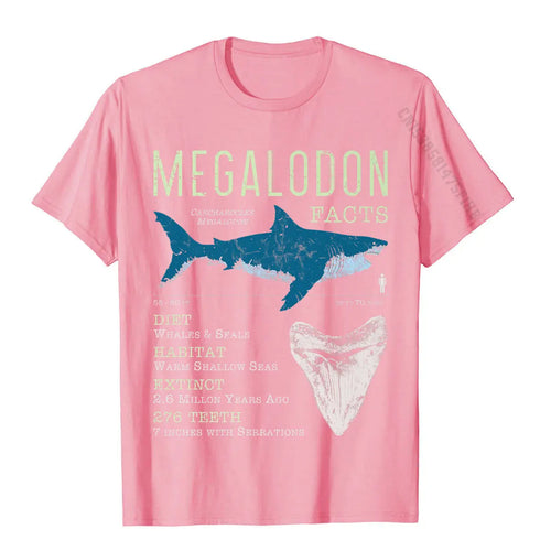 Megalodon T-Shirt | Meg Facts Funny Shark Lover T Shirt Gift Top