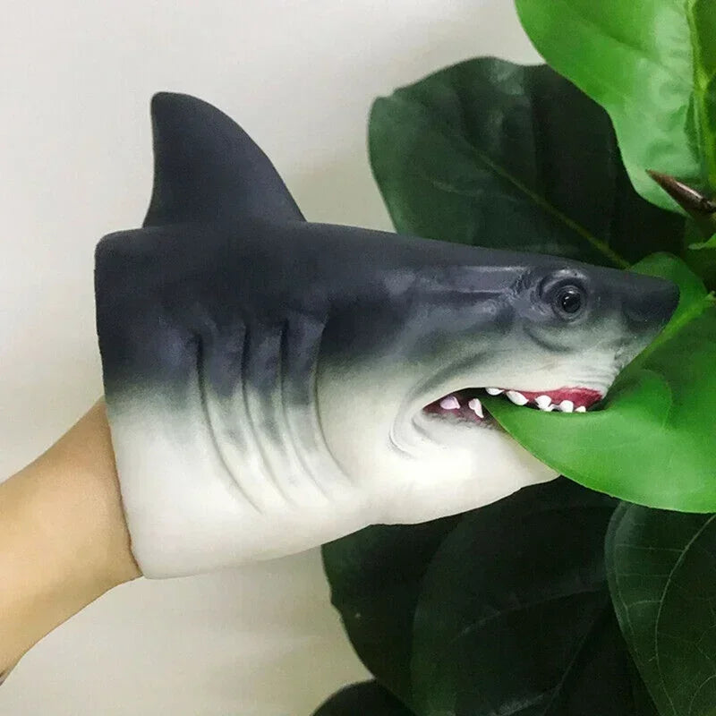 Shark Hand Puppet Simulation Animal Head Gloves Kids Toys Gift Hand